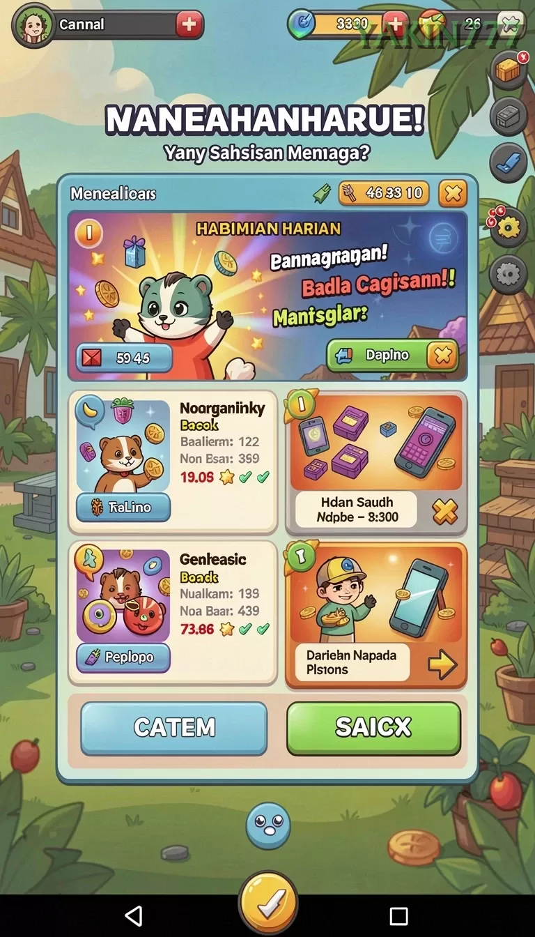 Cuplikan layar 7CONE — pengaturan akun