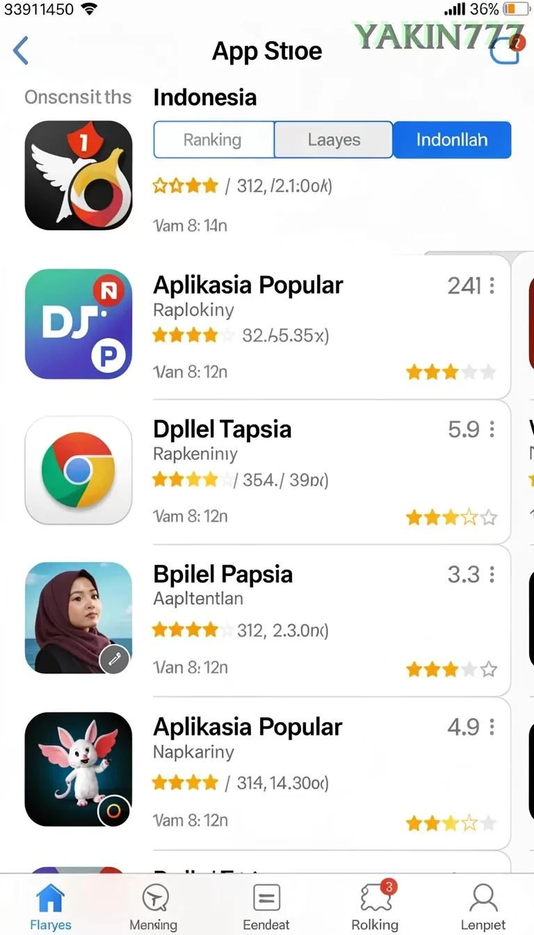 Cuplikan layar 365ZK — halaman utama
